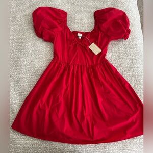 Target A New Day Red baby doll Mini Dress
